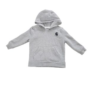 Carhartt Kids Gray Hoodie Logo Unisex Size 5